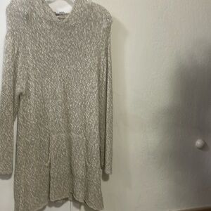 Bryn Walker sweater hoody L cotton/linen. $89